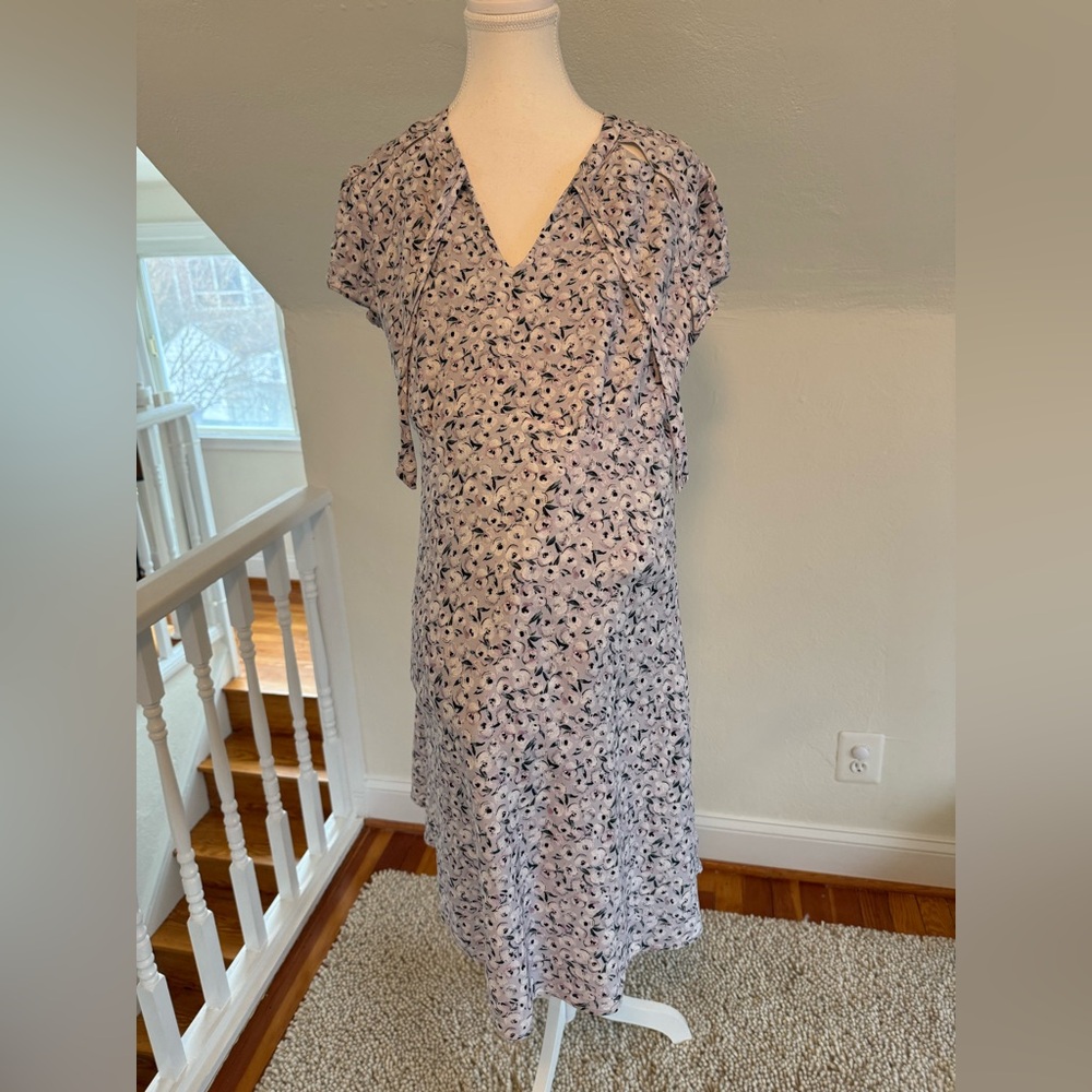 Seraphine Lavender Floral Maternity Dress Size 10